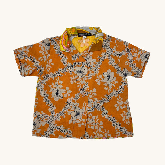 HAWAII VINTAGE KIDS BELLY-BUTTON-UP SHIRT - 2T
