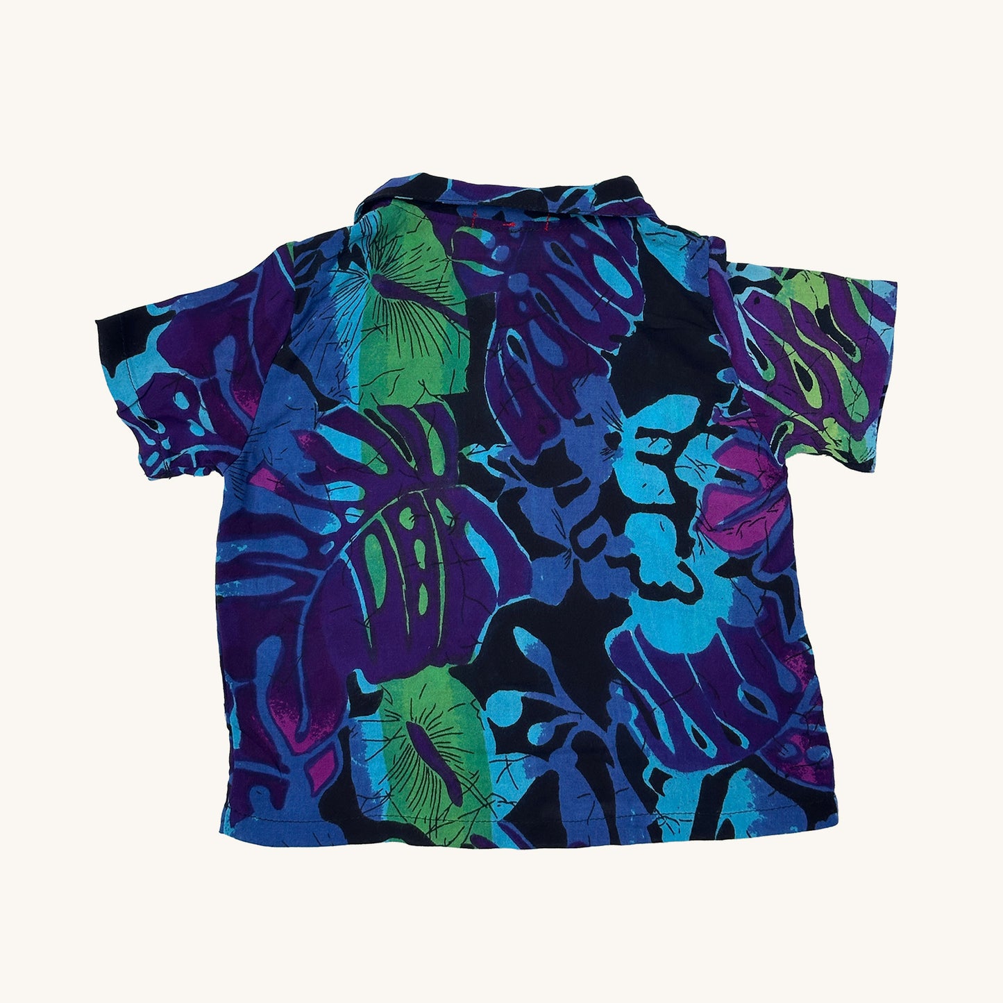 MIDNIGHT TROPIC KIDS BELLY-BUTTON-UP SHIRT - 2T