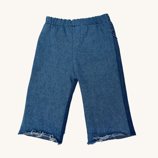 DOUBLE DENIM PATCHY PANT - 12mo