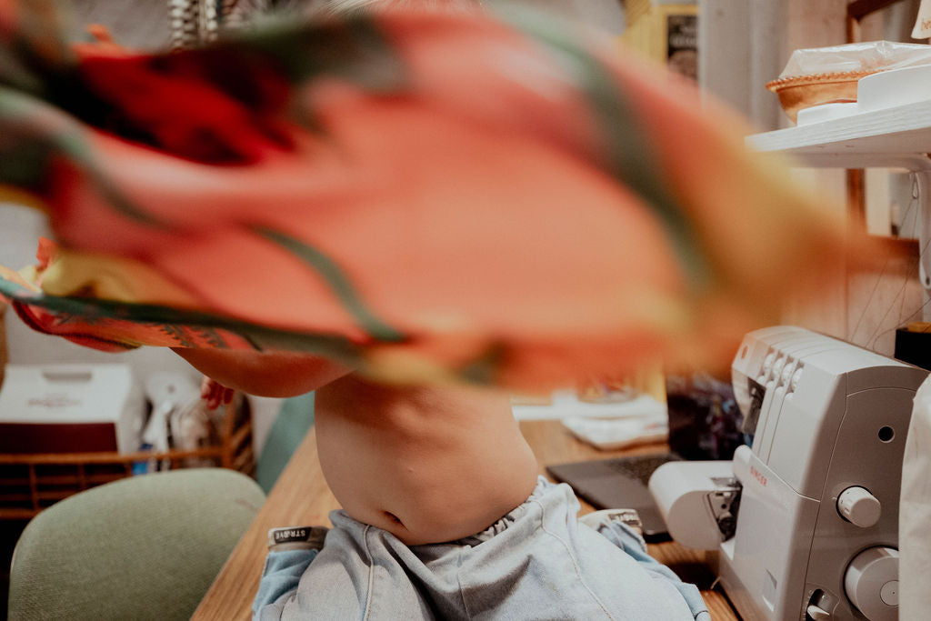 TROPICAL TERRY KIDS BELLY-BUTTON-UP SHIRT - 3T