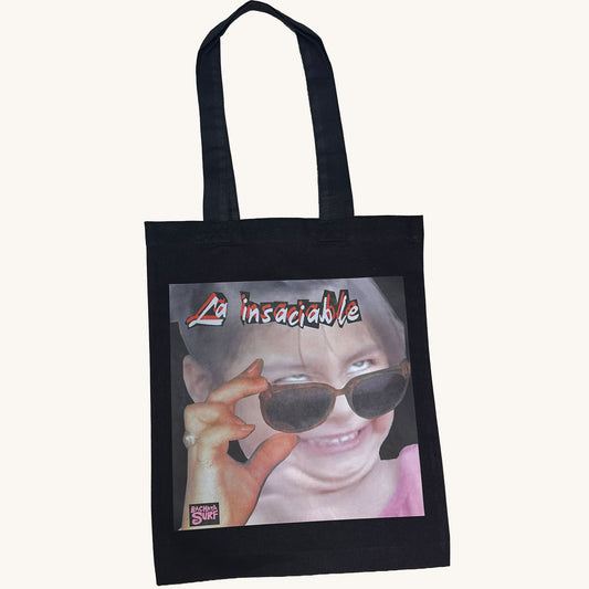 LA INSACIABLE BLACK MINI TOTE