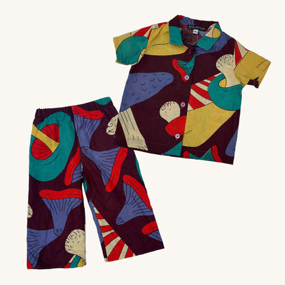 MUSHROOM BABY MATCHING PANT SUIT - 12mo